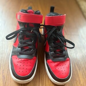 Nike Kids Red and Black Sneakers